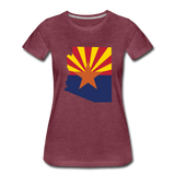 Arizona - Women’s Premium T-Shirt - heather burgundy