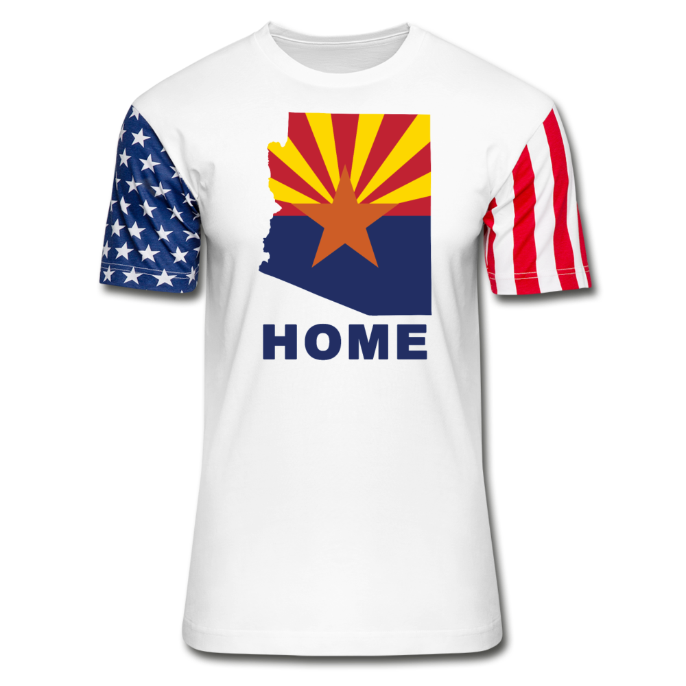 Arizona "HOME" - Stars & Stripes T-Shirt - white