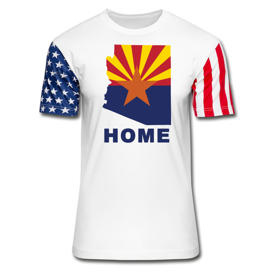 Arizona "HOME" - Stars & Stripes T-Shirt - white