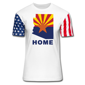 Arizona "HOME" - Stars & Stripes T-Shirt - white