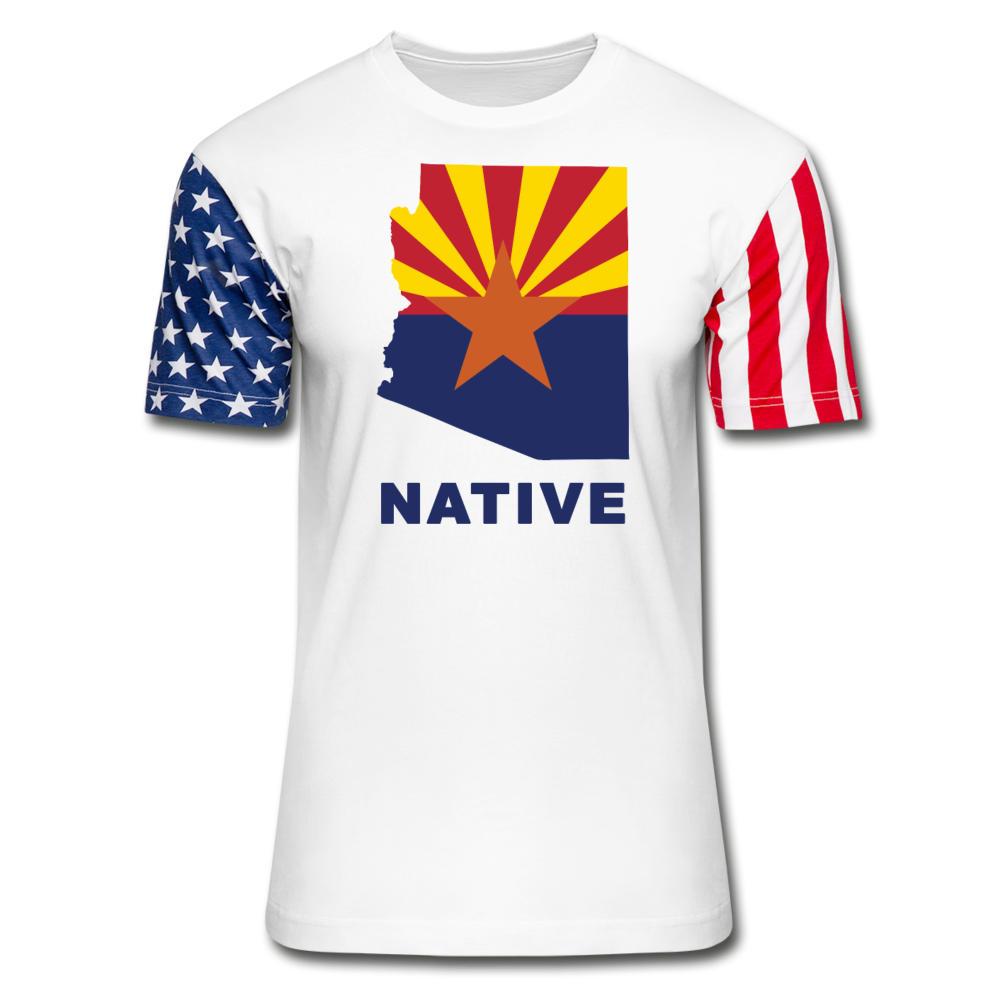 Arizona "NATIVE" - Stars & Stripes T-Shirt - white