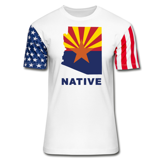 Arizona "NATIVE" - Stars & Stripes T-Shirt - white