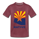 Arizona "NATIVE" - Kids' Premium T-Shirt - heather burgundy