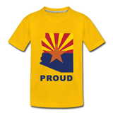 Arizona "PROUD" - Kids' Premium T-Shirt - sun yellow