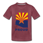 Arizona "PROUD" - Kids' Premium T-Shirt - heather burgundy