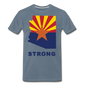 Arizona "STRONG" - Men's Premium T-Shirt - steel blue