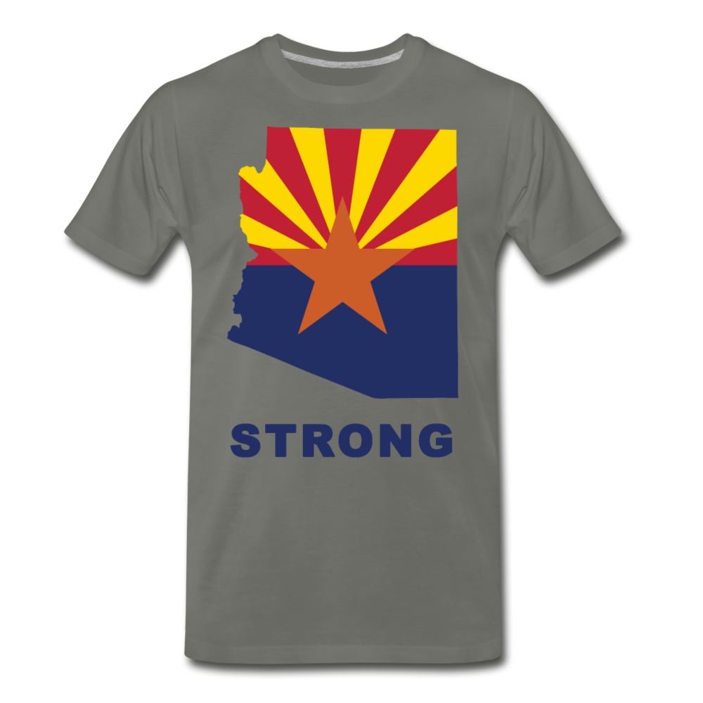 Arizona "STRONG" - Men's Premium T-Shirt - asphalt gray