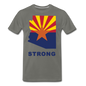 Arizona "STRONG" - Men's Premium T-Shirt - asphalt gray