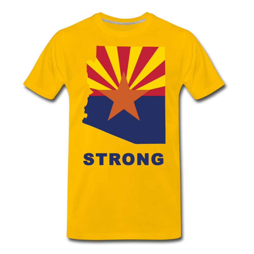 Arizona "STRONG" - Men's Premium T-Shirt - sun yellow