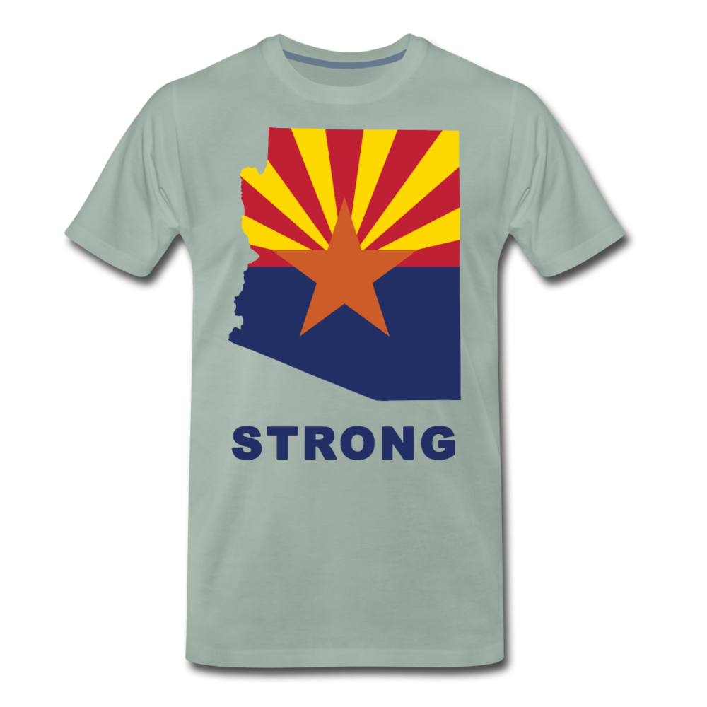 Arizona "STRONG" - Men's Premium T-Shirt - steel green