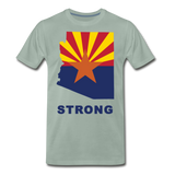 Arizona "STRONG" - Men's Premium T-Shirt - steel green