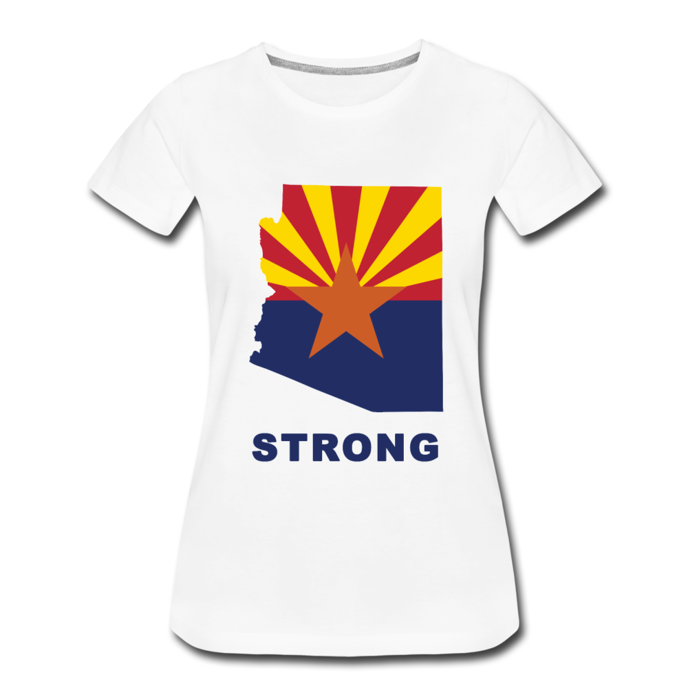 Arizona "STRONG" - Women’s Premium T-Shirt - white