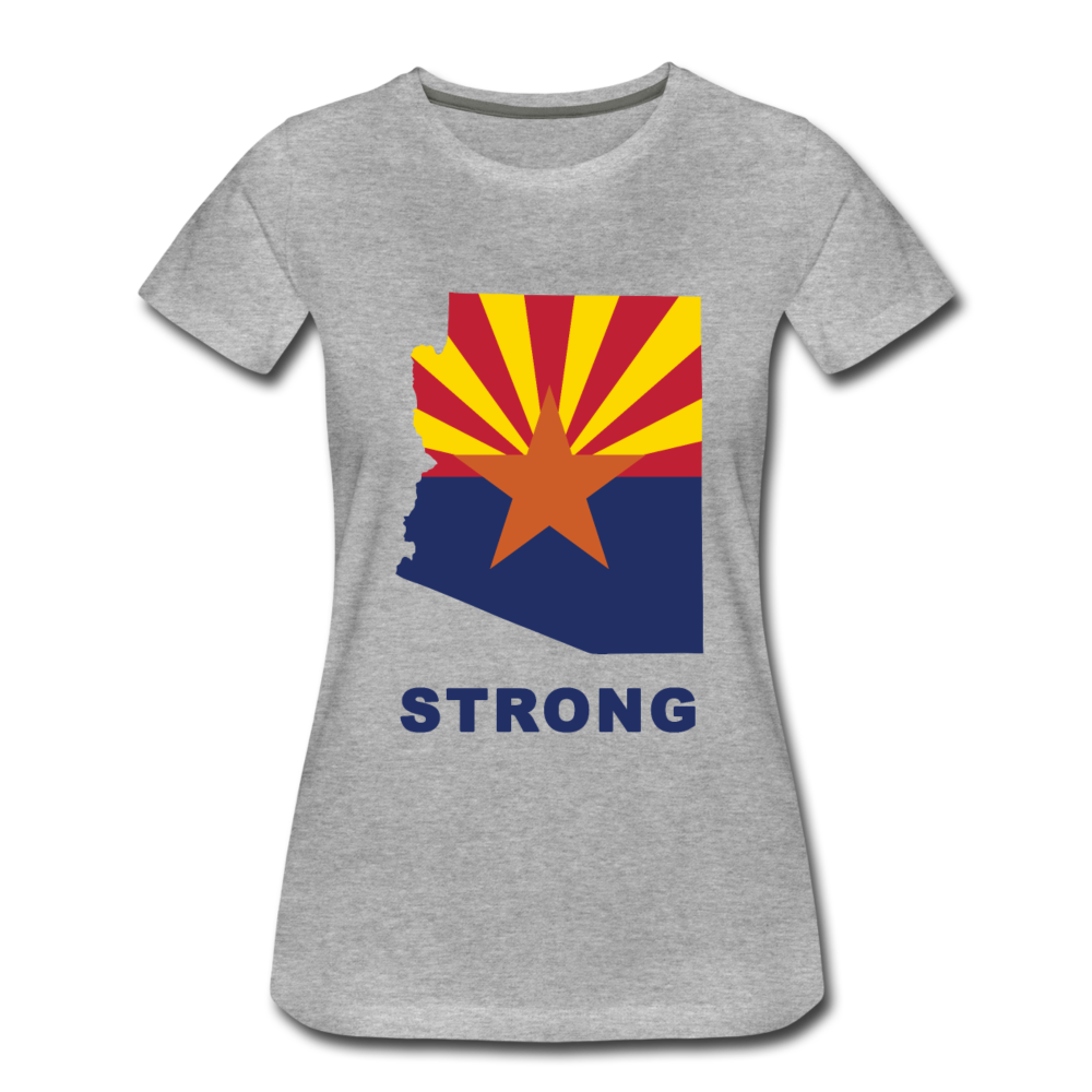 Arizona "STRONG" - Women’s Premium T-Shirt - heather gray