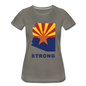 Arizona "STRONG" - Women’s Premium T-Shirt - asphalt gray