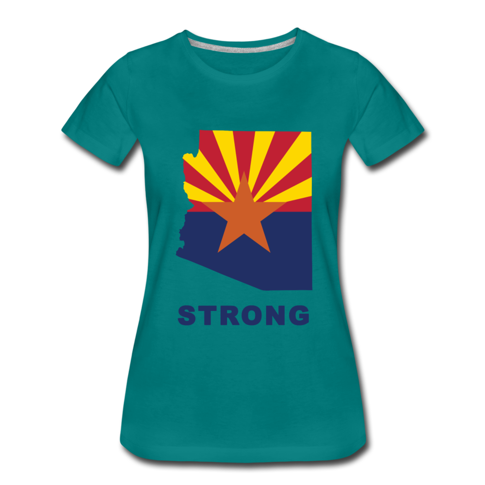 Arizona "STRONG" - Women’s Premium T-Shirt - teal