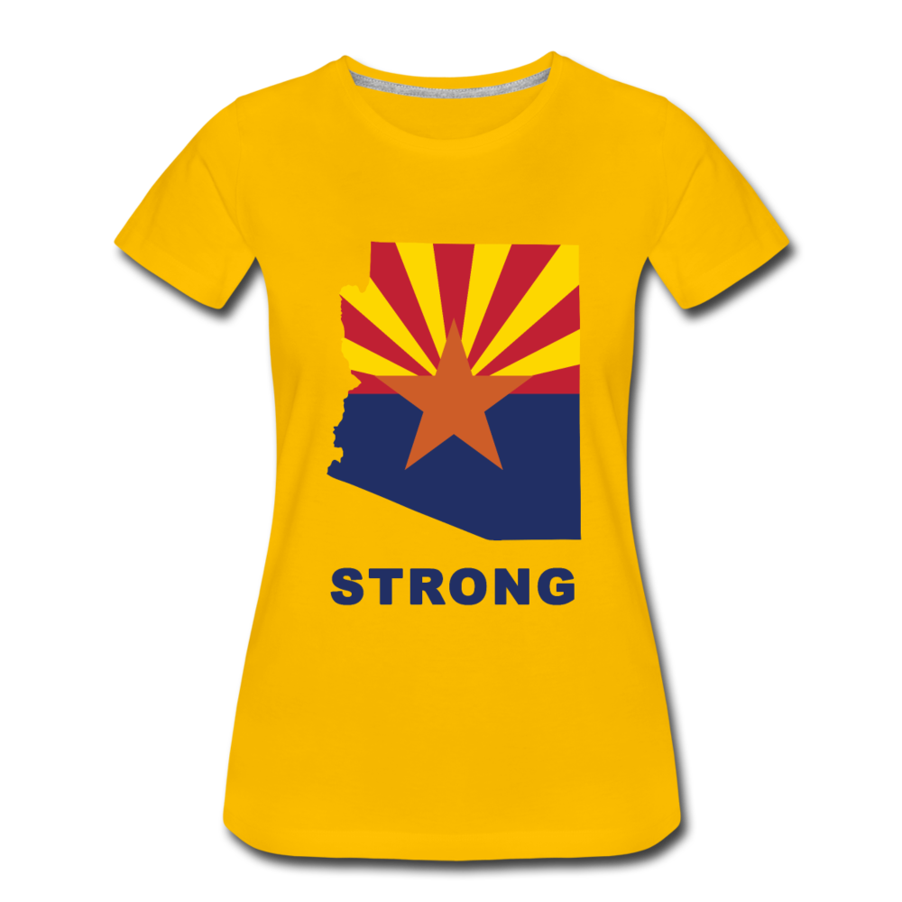 Arizona "STRONG" - Women’s Premium T-Shirt - sun yellow