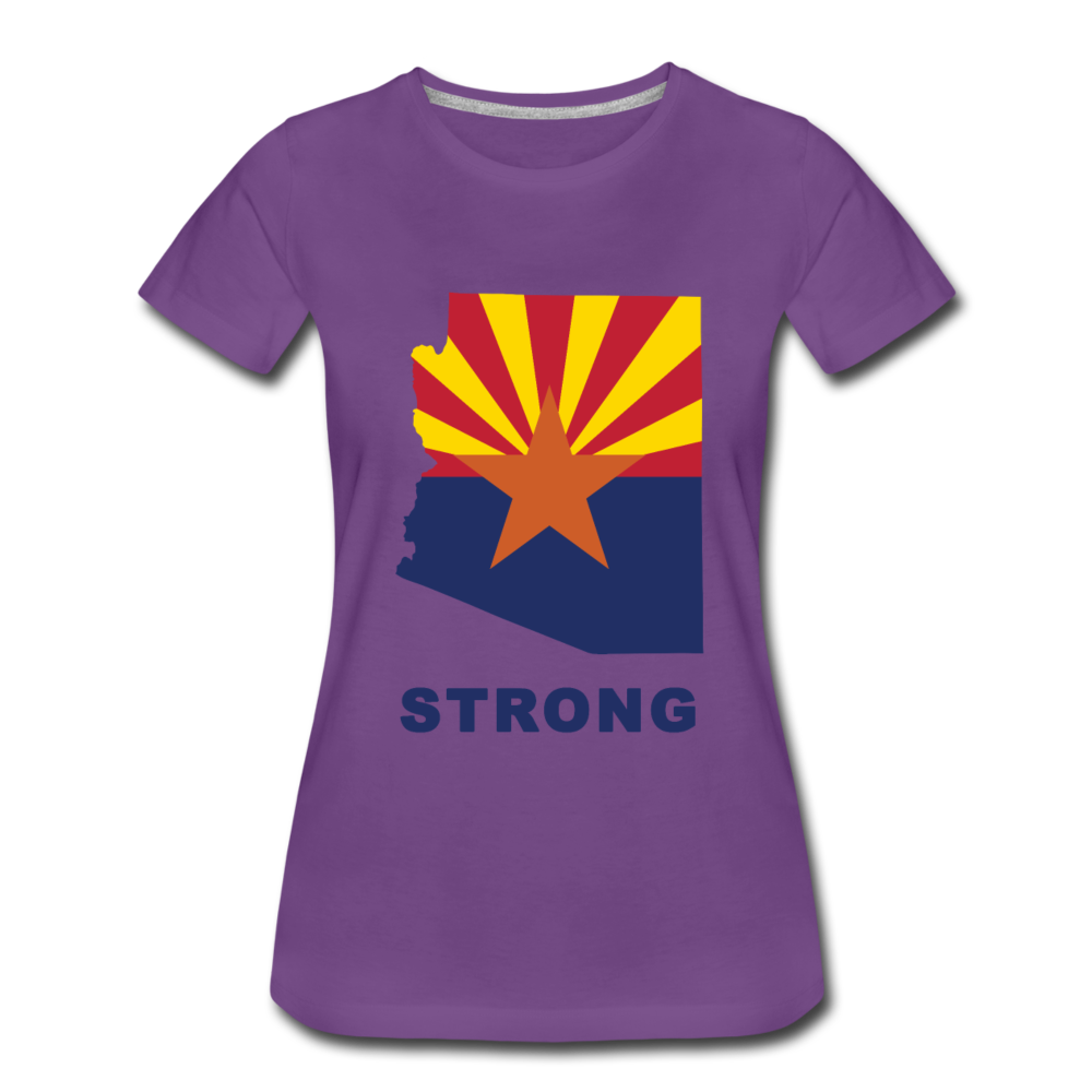 Arizona "STRONG" - Women’s Premium T-Shirt - purple