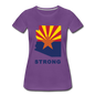 Arizona "STRONG" - Women’s Premium T-Shirt - purple