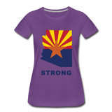 Arizona "STRONG" - Women’s Premium T-Shirt - purple