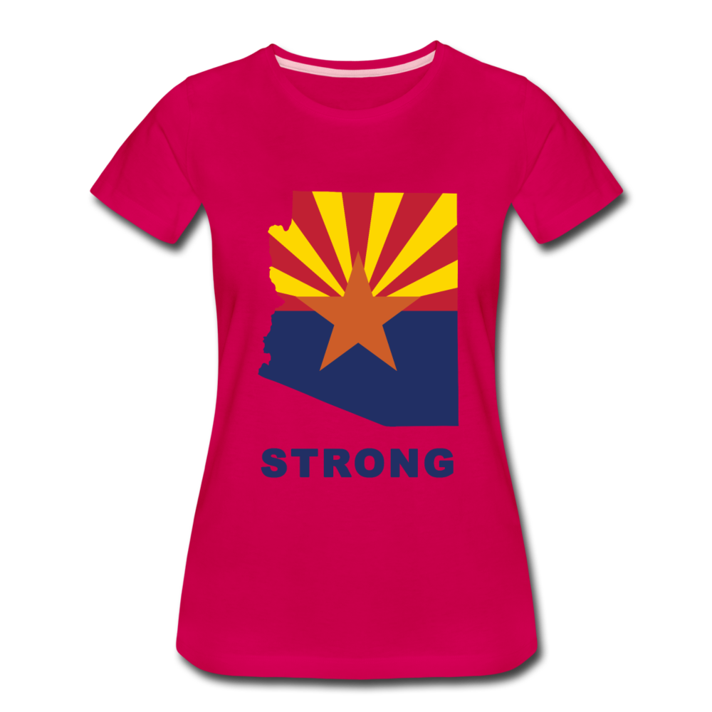 Arizona "STRONG" - Women’s Premium T-Shirt - dark pink