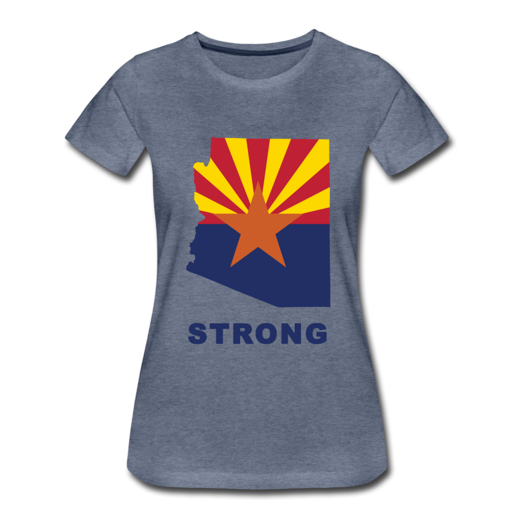 Arizona "STRONG" - Women’s Premium T-Shirt - heather blue