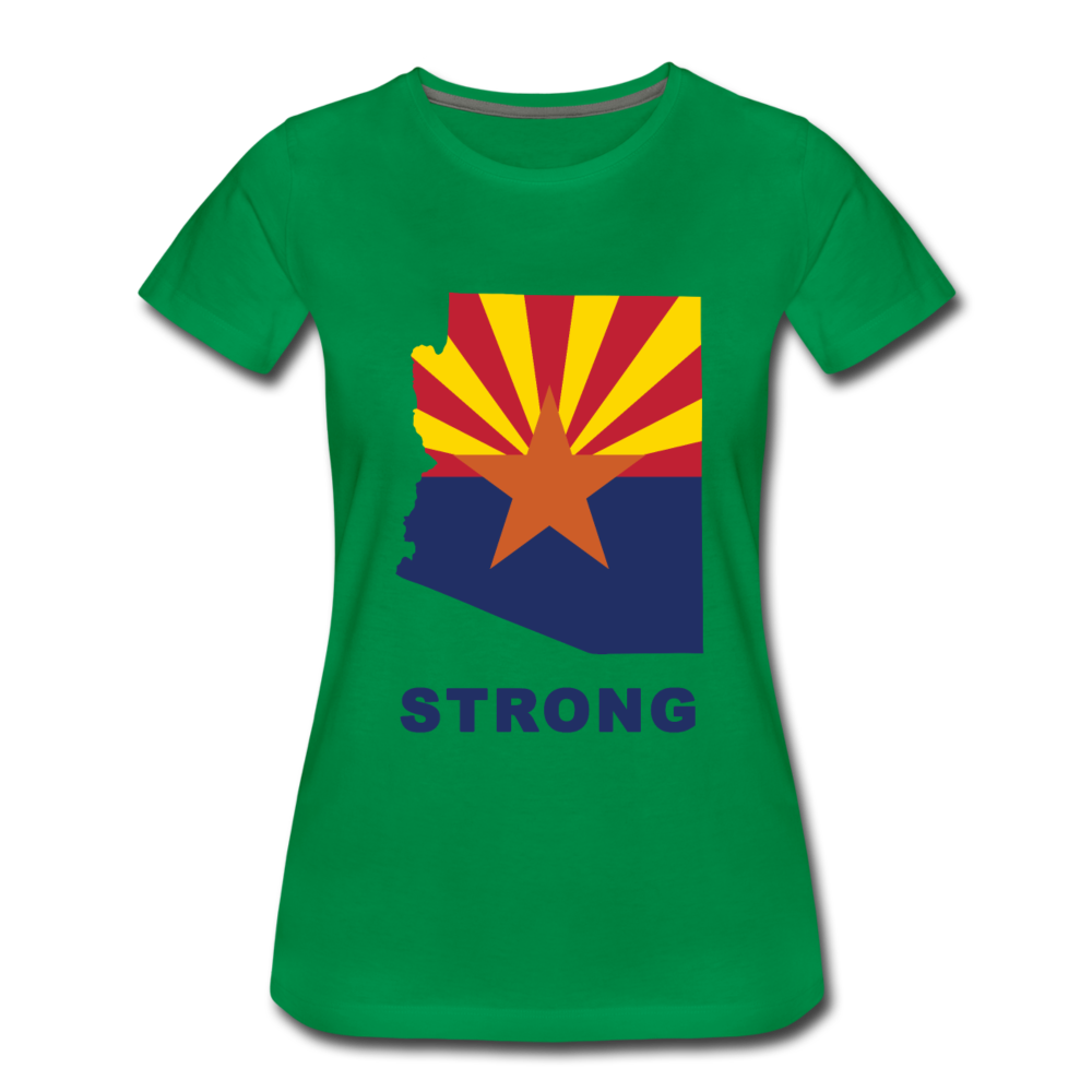 Arizona "STRONG" - Women’s Premium T-Shirt - kelly green