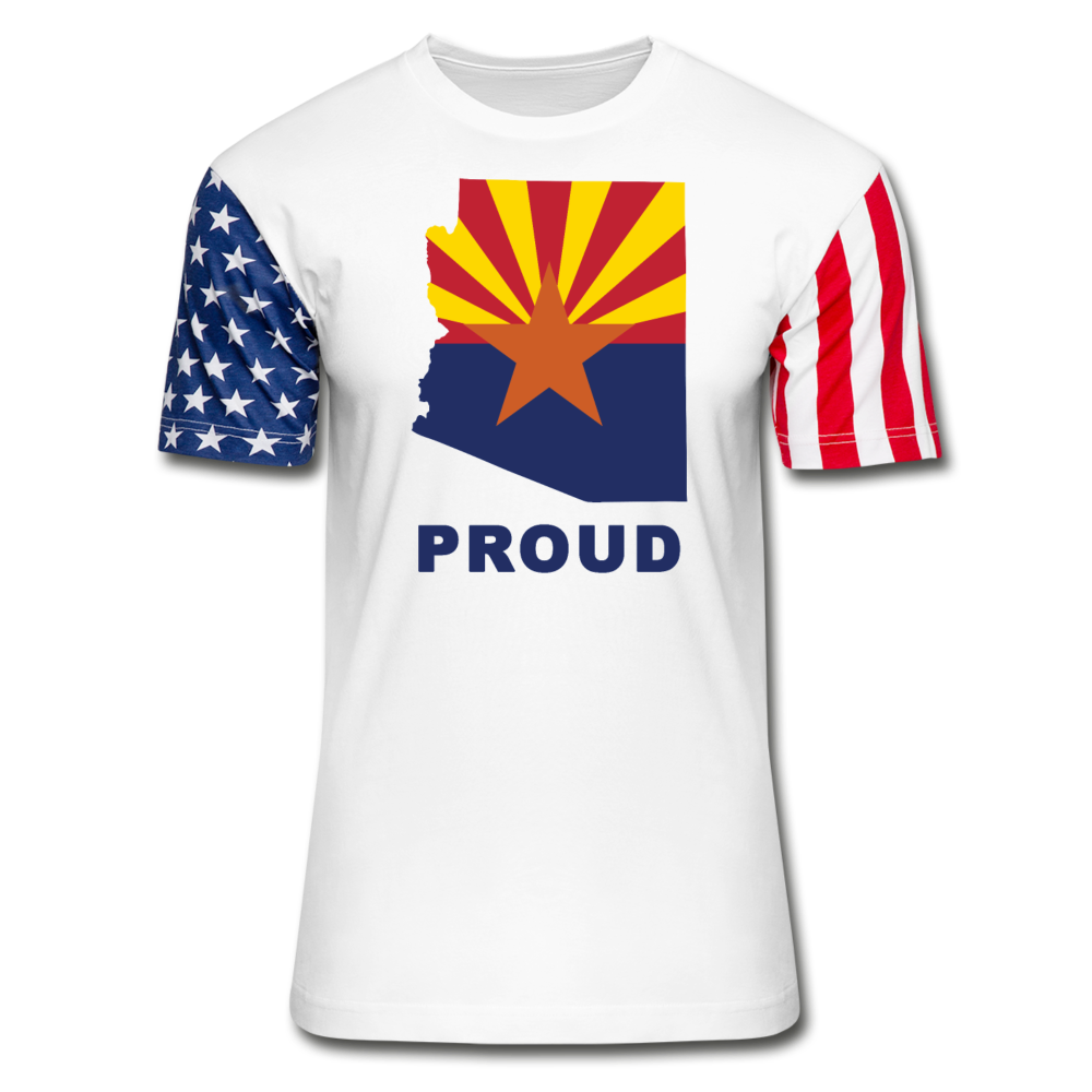 Arizona "PROUD" - Stars & Stripes T-Shirt - white