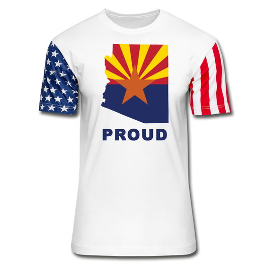 Arizona "PROUD" - Stars & Stripes T-Shirt - white