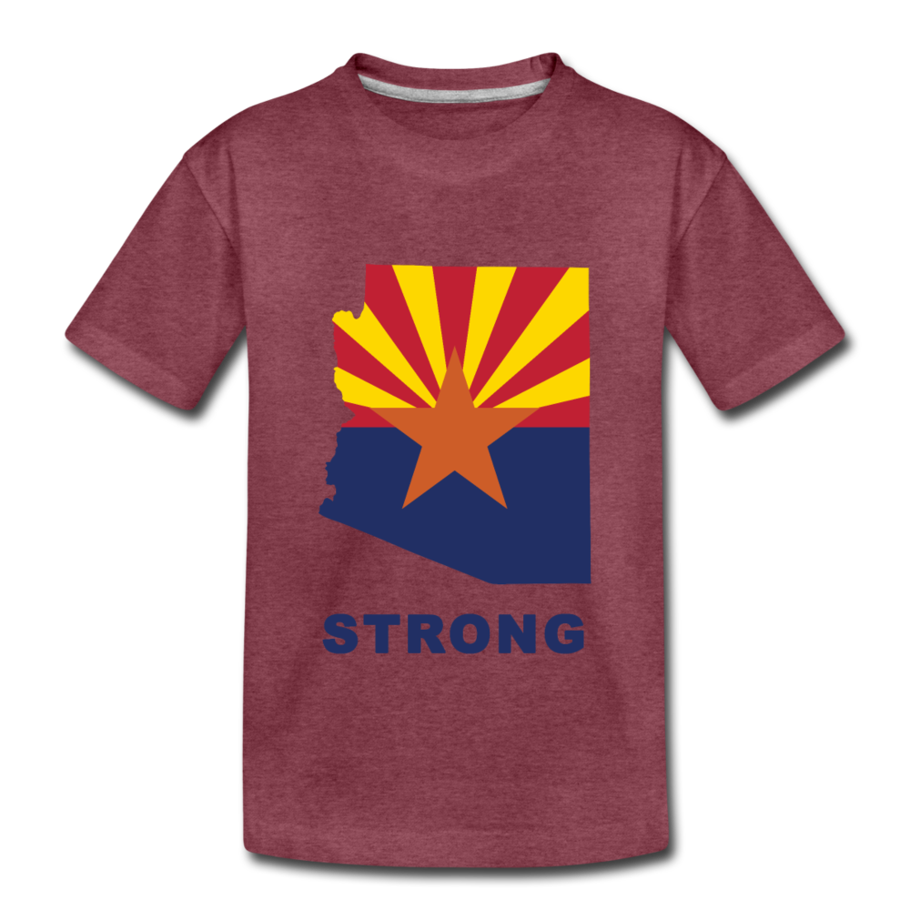 Arizona "STRONG" - Kids' Premium T-Shirt - heather burgundy