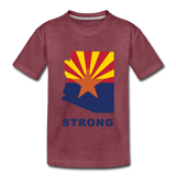 Arizona "STRONG" - Kids' Premium T-Shirt - heather burgundy