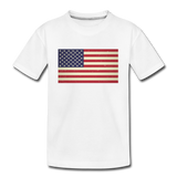 Vintage US Flag - Kids' Premium T-Shirt - white