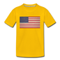 Vintage US Flag - Kids' Premium T-Shirt - sun yellow