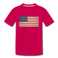 Vintage US Flag - Kids' Premium T-Shirt - dark pink