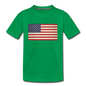 Vintage US Flag - Kids' Premium T-Shirt - kelly green