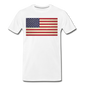 Vintage US Flag - Men's Premium T-Shirt - white