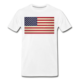 Vintage US Flag - Men's Premium T-Shirt - white