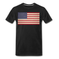 Vintage US Flag - Men's Premium T-Shirt - black