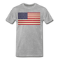 Vintage US Flag - Men's Premium T-Shirt - heather gray