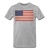 Vintage US Flag - Men's Premium T-Shirt - heather gray