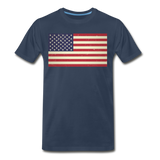 Vintage US Flag - Men's Premium T-Shirt - navy