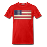 Vintage US Flag - Men's Premium T-Shirt - red