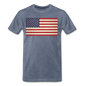 Vintage US Flag - Men's Premium T-Shirt - heather blue