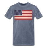 Vintage US Flag - Men's Premium T-Shirt - heather blue