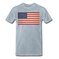 Vintage US Flag - Men's Premium T-Shirt - heather ice blue