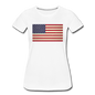 Vintage US Flag - Women’s Premium T-Shirt - white