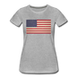 Vintage US Flag - Women’s Premium T-Shirt - heather gray