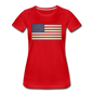 Vintage US Flag - Women’s Premium T-Shirt - red