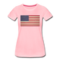 Vintage US Flag - Women’s Premium T-Shirt - pink