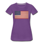 Vintage US Flag - Women’s Premium T-Shirt - purple