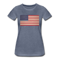 Vintage US Flag - Women’s Premium T-Shirt - heather blue